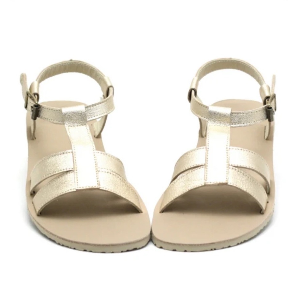 Zeazoo Freya Leather Barefoot Sandals in gorgeous gold. Size 36 fits like 7.